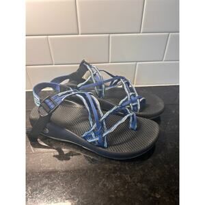 Chaco ZX3 Women's Strappy Sport Sandals Toe Loop Waterproof Outdoor Blue Size 11